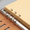 6 Pack A5 Refill Paper, 6 Hole Kraft Paper, Lined,