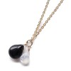 Morion Black Crystal Moonstone Pendant Top po180807-3