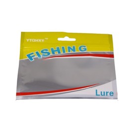 DTECGOUG 10pcs Plastic Soft Bait Bag, Portable self Sealing Fishing Hook Packaging, Waterproof Storage Bag, Used to Store Soft Plastic Bait, Bait, Fishing Gear, and Fishing Accessories (Yellow)