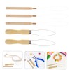 Outanaya 5pcs Bead Threader Embroidery Tool Easy to Use Thread