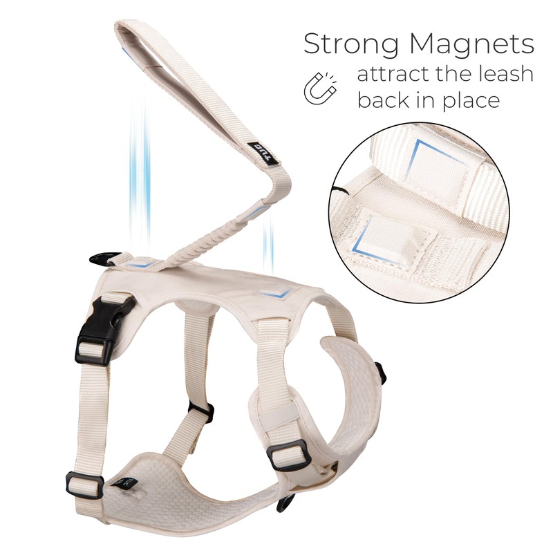 TUG Grab Dog Harness | Integrated Traffic Leash Magnetically Attached