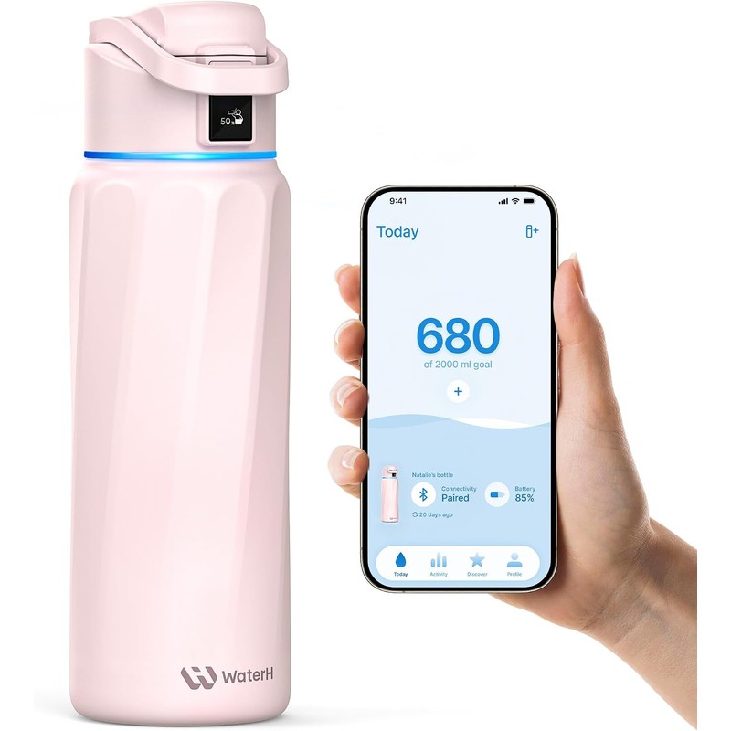 BOTELLA DE AGUA INTELIGENTE BOOST con recordatorio para beber agua