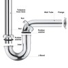 ZM Brass P Trap with Clean Out 1-1/2 Inch Sink