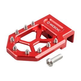 NICECNC Brake Lever Pedal Extension Foot Peg Extenders Compatible with Yamaha YFZ 450 2017, YFZ450R 2009 2010 2011 2012 2013 2014 2015-2020 2021 2022 2023, YFZ450X 2010 2011 Red