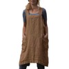 Stomeshle Japanese Aprons Plus Size Smock for Women with Pockets