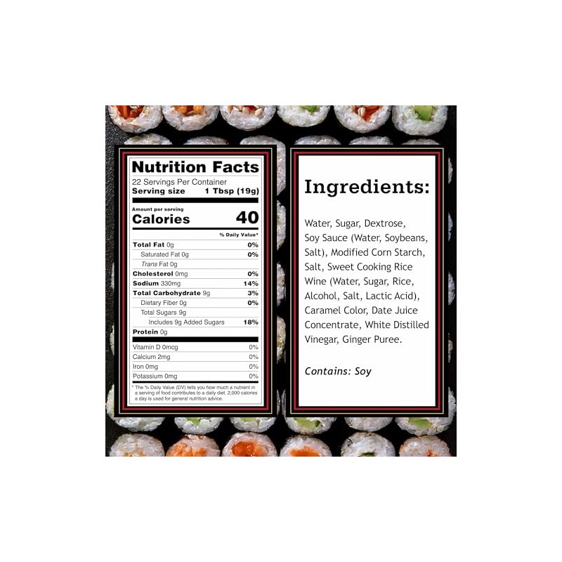 Otafuku Salsa de anguila para rollos de sushi, salsa japonesa