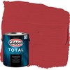 Glidden Total 1 gal. Red Gumball/Red Flat Interior Paint with