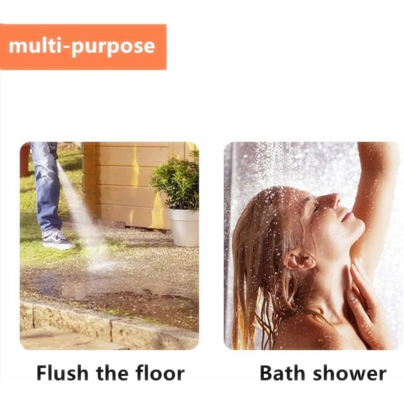 JIGCEN Portable Pet Shower Hose for Bath Taps