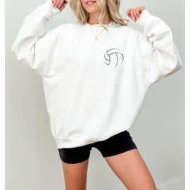 Generic Volleyball Sweatshirt, Modern Minimal Design Pullover, Cozy Crewneck for Volleyball Players, Team Spirit Apparel, Perfect Gift for Athletes and Fans