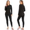 SIMIYA 2 Pack Thermal Underwear for Women Long Johns Winter