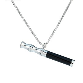 Anxiety Breathing Necklace Mindfulness Breathe Necklace Natural Crystal & Stone Stainless Steel Quit Vaping tools Meditation Pendant Stress Relief & Natural Calm, Normal, Stainless Steel, No Gemstone