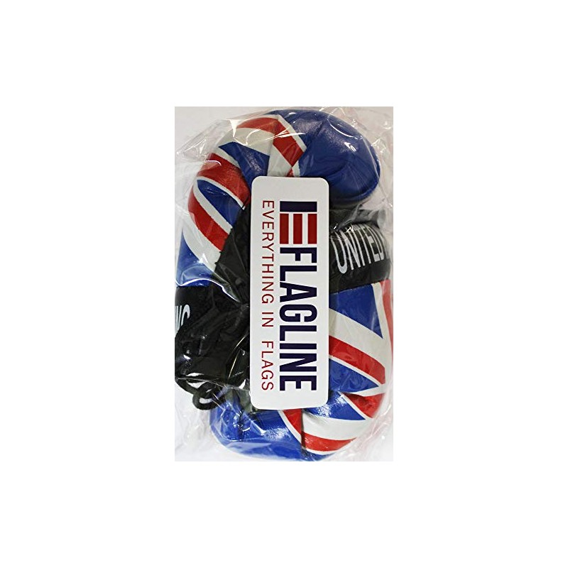 United Kingdom - Novelty Mini Boxing Gloves with Black Snap