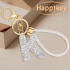 Initial Letter Keychain for Women,Bling Cute A-Z Letter Keychain with