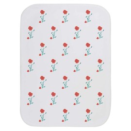 'A Poppy Losing Petals ' Baby Burp/Wash Cloth (BC00032215)