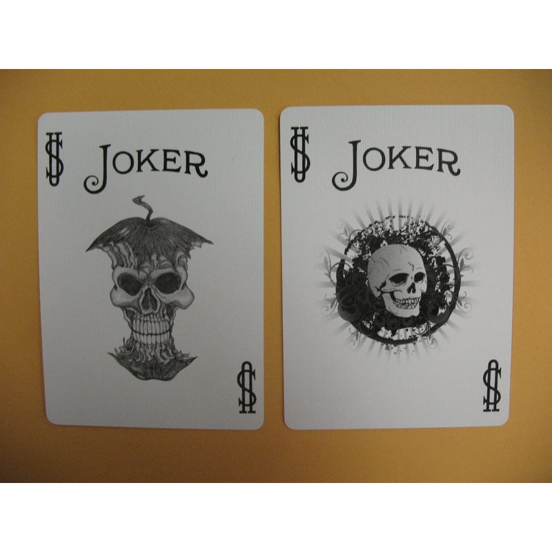 Black Trace Playing Cards Nuclear Bad Apple Design