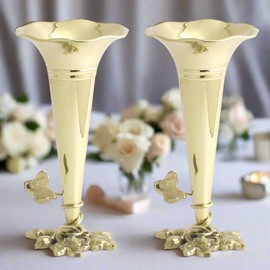 Brass 5" Tussie Mussie with Holder - Set of 2