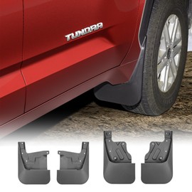 RefitEco Mud Flaps Compatible with 2022 2023 2024 2025 Toyota Tundra Accessories All Weather Guard Mud Guards Splash Front & Rear 4pcs Set (Not Fully Compatible with Tundra SR)