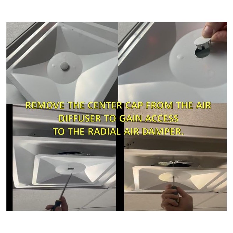 1800ceiling 8" Radial Air Damper-2pack