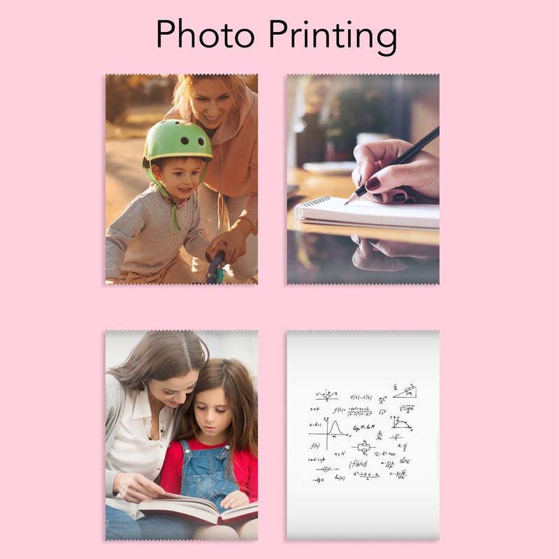 Mini Thermal Printer HD Print 200dpi Resolution Inkless Rechargeable Portable