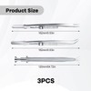 Vierone 3Pcs Piercing Tool Set - Stainless Steel Tweezer Clamp