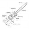 jj-shop24 Digital Caliper, Calliper Gauge, 0-150 mm, Digital LCD Display,