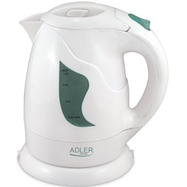 Adler 08w AD 08 w Kettle plastic 1 L, 1 Liter, Weiß