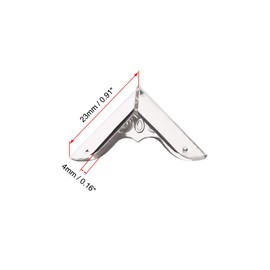 sourcing map Metal Book Corner Protectors Edge Cover Guard 23 X 23 X 4mm Silver Tone 30pcs
