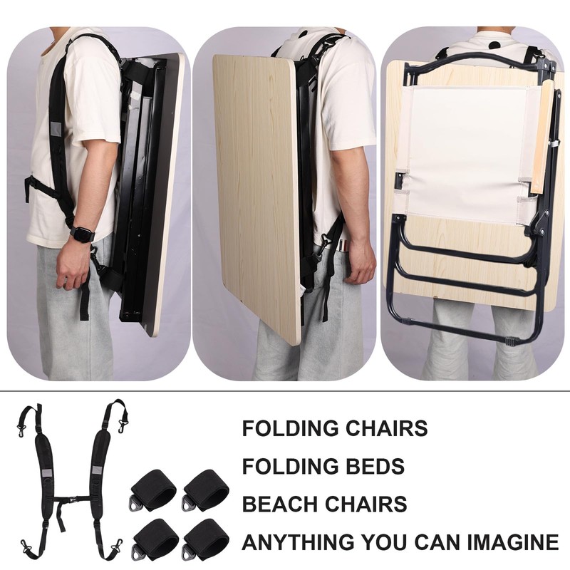 Lyreh Adjustable Beach Chair Backpack Straps Replacement Shoulder Straps for