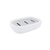 Lofekea Ceramic Soap Dish, Stainless Steel Soap Holder for Bathroom
