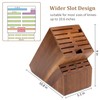 20 Slot Knife Block Storage without Knives,Acacia Wood Universal Knife