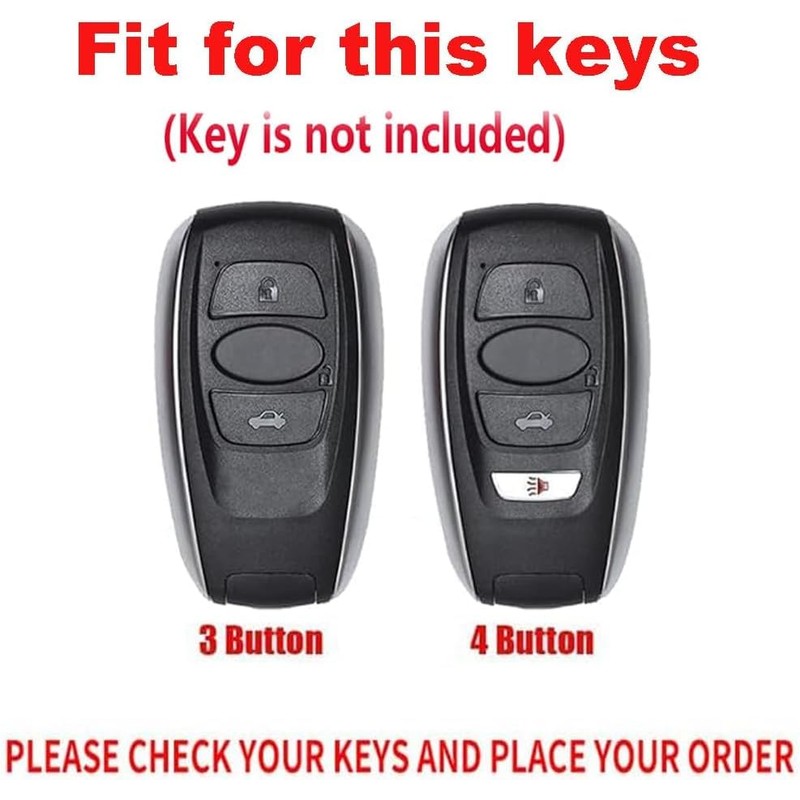 TECART key fob cover case with keychain,Zinc alloy key case,3/4