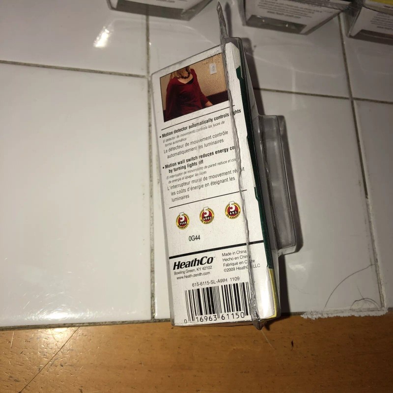 Zenith Heath Zenith motion lighting control SL-6115-WH 150 degree energy