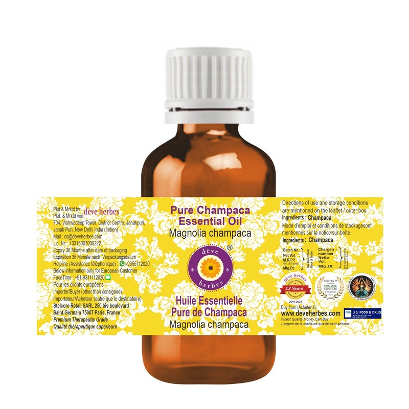 Greenwood Essential Pure Champaca Essential Oil (Magnolia champaca) Natural Therapeutic