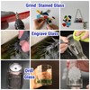 20Pcs 60-Grit Diamond Grinder Bit 1/8" Shank Compatible with Dremel