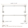 Clothes Racks, Industrial Pipe Clothing Racks for Hanging Clothes, Wall