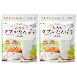 Kyusai Adult Double Protein, 5.6 oz (168 g) (Approx. 30 servings), Powder Type, Includes Dedicated Spoon, 2 Bags