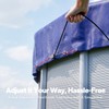 18 FT Round Pool Cover, [ 2025 Upgraded ] Above