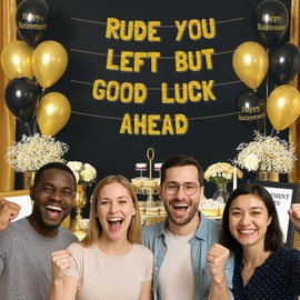 Meowoo Cheers to New Chapter Banner, Sparkling Gold Glitter Graduation Deco, Durable Cardstock for Parties, 7.7 Inch Large Letters with No Mess Glitter, Proud to Graduate Decoration for Teens’ Party Supplies