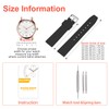 ULLCHRO Silicone Watch Strap Replacement Rubber Watch Band Waterproof Smooth