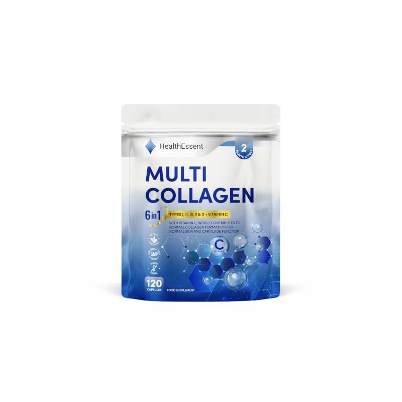 HealthEssent Multi Collagen Supplements 1650mg 6-in-1 for Women & Men