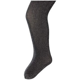 Jefferies Socks Big Girls' Sparkly Tights, Black, 6-8 Years (1556)