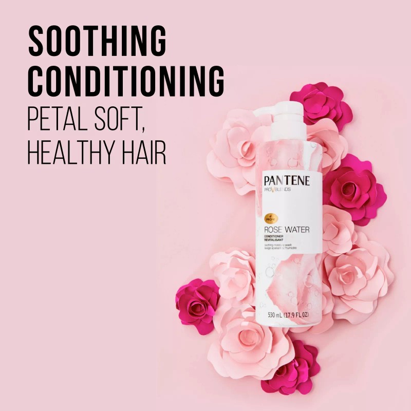 Pantene Sulfate Free Nourishing Shampoo and Conditioner Set with Rose