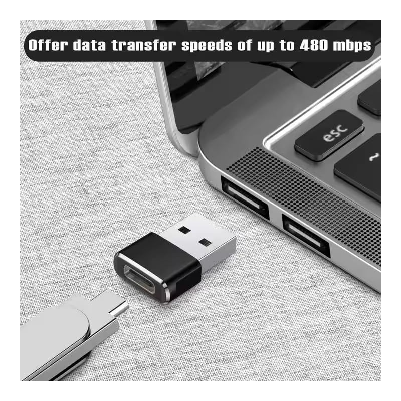 J & R USB Type-C to USB-A Adapter, Compact Mini