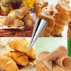 Tianlong 16 Pack Cream Horn Molds,5-inch Big Size Stainless Steel