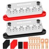RVBOATPAT 600A Power Distribution Block 12V Bus Bar 6 x