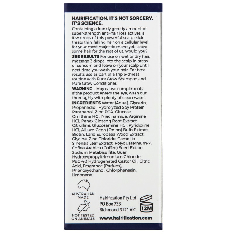 Hairification Pure Grow Hair Growth Intensifying Serum 50ml
