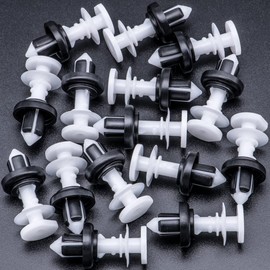 Rexka 15pcs Windshield Pillar Door Panel Trim Retainer Clip 91561-SJD-003 Compatible with Honda Acura Civic, Clarity, CR-V, Fit, MDX, Pilot, RDX, RL
