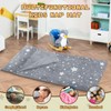 Kids Sleeping Bag Soft Plush Glowing Toddler Nap Mat with