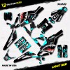 Factory EFX Black Cyan Camo Savage Racing Graphics kit fit