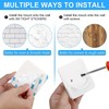 ICERO Adhesive Shower Curtain Rod Holder | No Drilling, Sticking